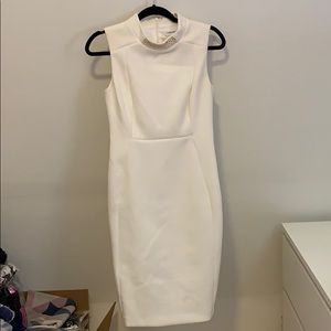 Calvin Klein white Beaded Dress Size 4